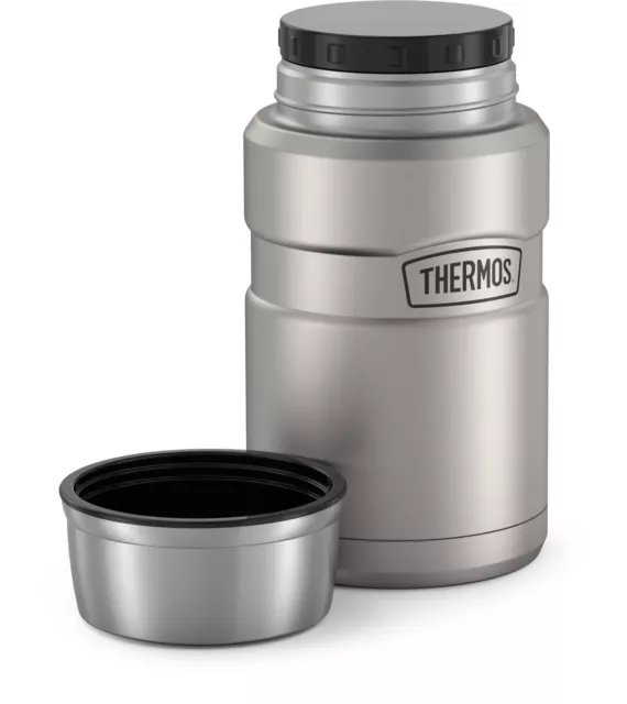 Thermos 24 oz Stainless King Vacuum Insulated Stainless Steel Food Jar Container 2