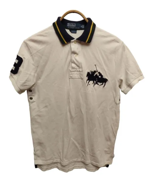 Polo Ralph Lauren Men’s White Big Pony short Sleeve Rugby T Shirt Size S