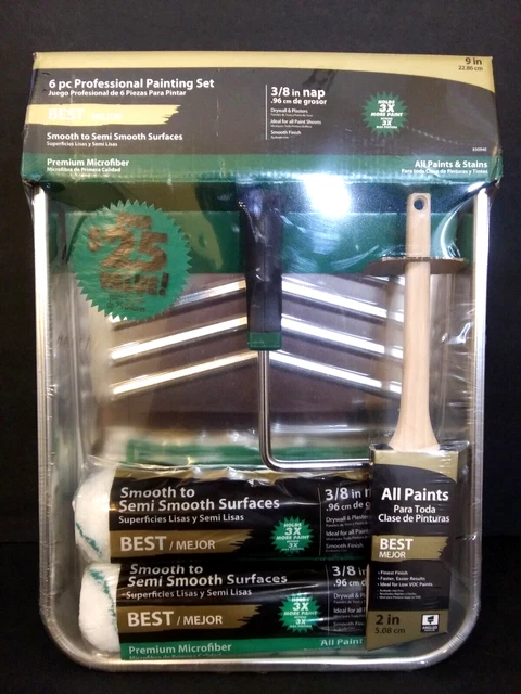 Best 6 Piece Professional House Painting Set Kit Smooth To Semi Smooth Surfaces