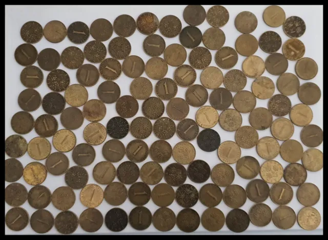 Lot de 122 pièces de monnaies d'Autriche  (1 Schilling)