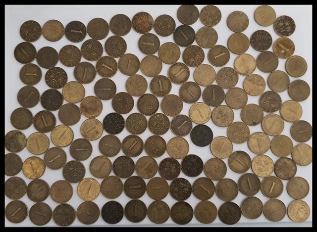 Lot de 122 pièces de monnaies d'Autriche  (1 Schilling)