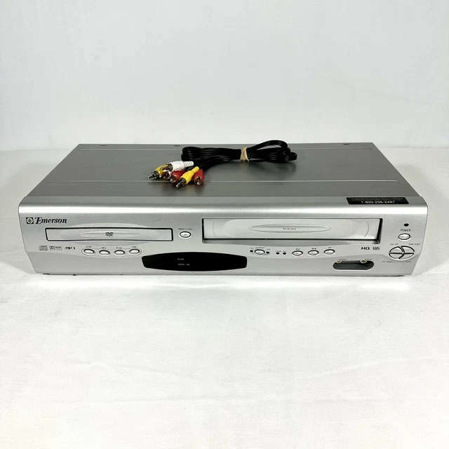 EMERSON DVD VCR Combo Player VHS EWD2203 Video Cassette Recorder WORKS