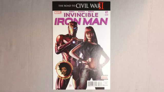 Invincible Iron Man #7 3rd print 1st cover app of Riri Williams Marvel 2016