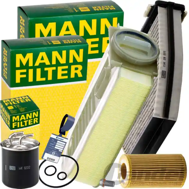 MANN FILTER INSPEKTIONSPAKET passend für MERCEDES W/S 204 212 C207 GLK X204