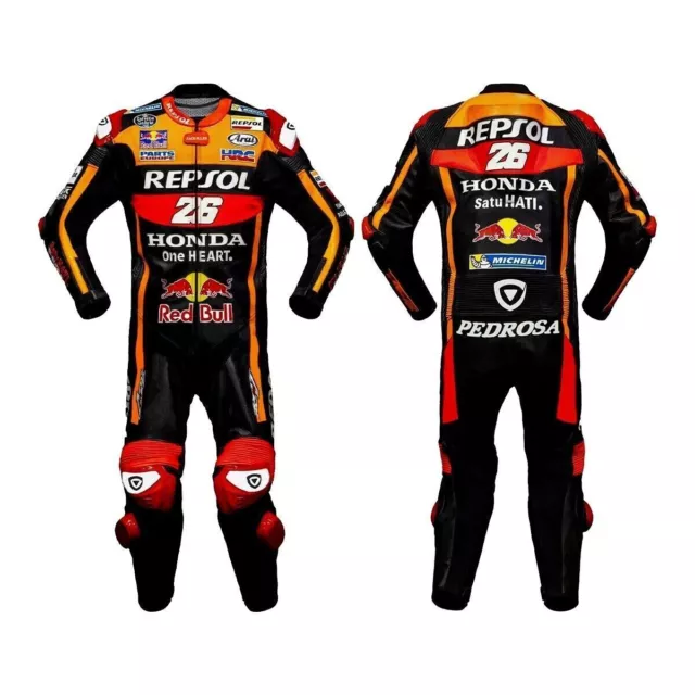 Marcmarquez Honda Repsol One Heart Black Motocycle Motorbike Leather Racing Suit