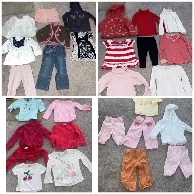 grande pacchetto vestiti bambine età 6 mesi a 3 anni tutti immacolati 30 articolo