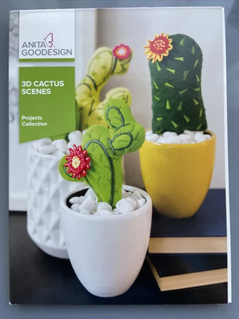 Anita Goodesign diseño máquina de bordar CD 3D escenas de cactus