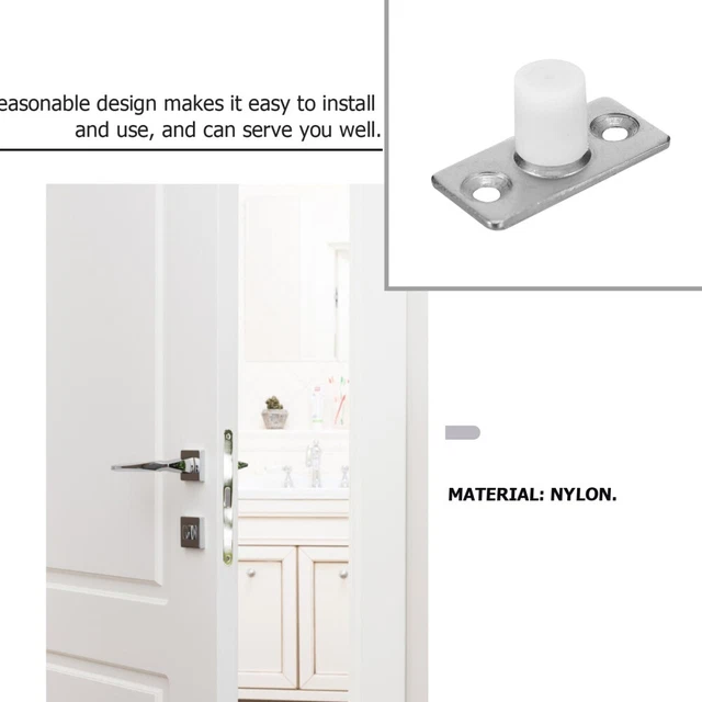 Guida Al Piano Regolabile Niciksty Con Rullo - Per Porte Scorrevoli, Montaggio A Parete, Argento - Foto 12