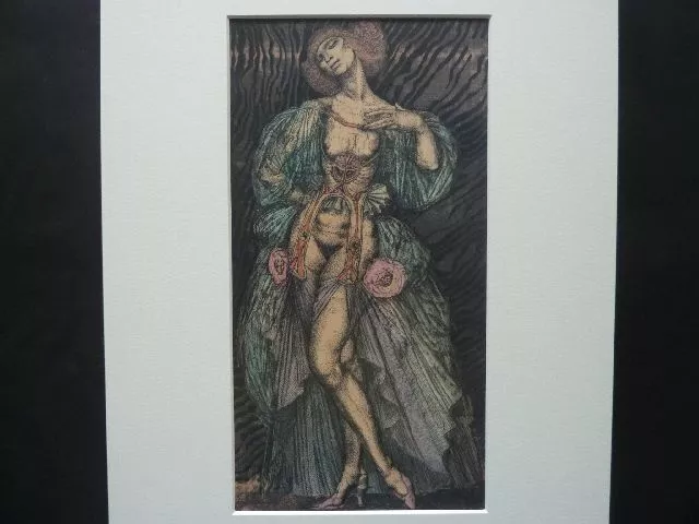 ERNST FUCHS - Farbige Druck Graphik "Giulietta I" !!