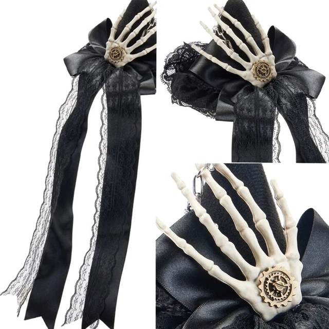 TOP HAT WITH Gear Skeleton Hand Unisex Top Hat Cosplay Top Hat for