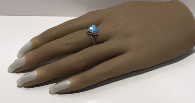 Sterlingsilber 925 Damen Türkis Ring Gr. 8,25