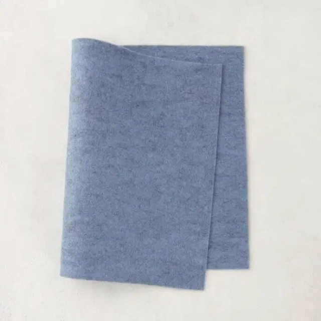 100% fieltro de lana fieltro de parche fieltro artesanal 20 x 30 cm x 1,2 mm fieltro fundido azul coser