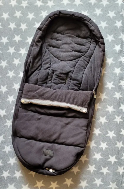 Mamas & Papas schwarz kaltes Wetter gemütliche Zehen Fußmuff Schlafsack Ocarro Flip XT