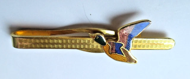 Pince à Billets Ancienne THE WEDGE Brevet 14778 1909 - Motif Avion En Nacre, Money Clip Vintage
