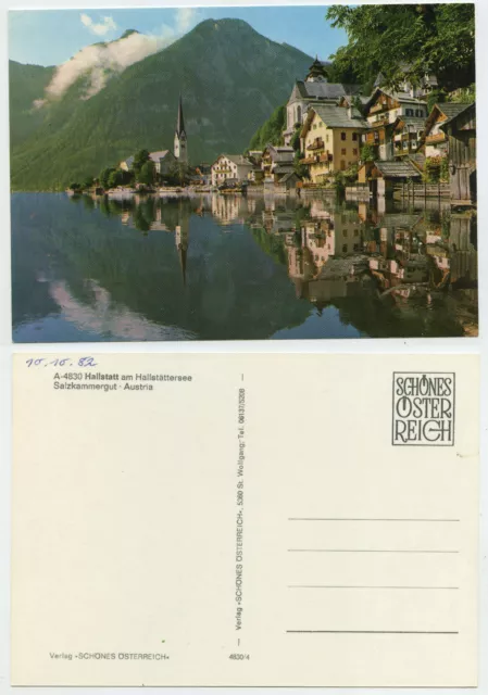 47694 - Hallstatt am Hallstättersee - Ansichtskarte, datiert 10.10.1982