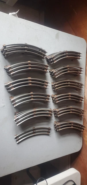LIONEL 027 GAUGE STANDARD CURVE TRACK O27 train 3 rail tubular steel 6-65033