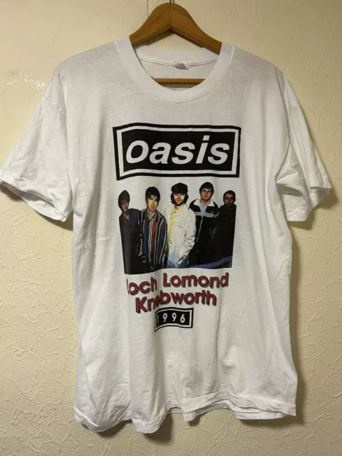 Vintage Oasis What’s The Story Morning Glory Tour Knebworth Loch Lomond T-shirt