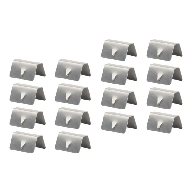 16 pz Clip Deflettori Riflettori Auto Acciaio Inox Compatibili Stianless