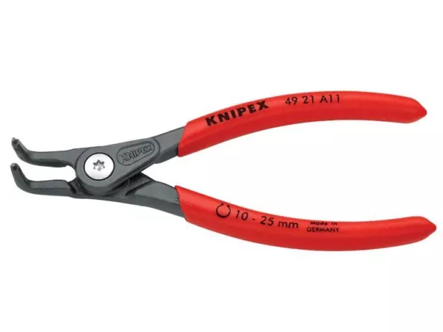 Knipex Alicates de precisión de aro exterior Punta doblada 90 ° externa 10-25mm 2