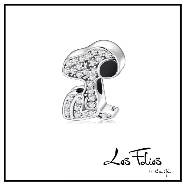Charm Snoopy in argento 925 - Les Folies (Modello Pandora)