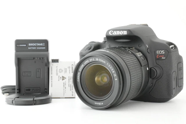 CANON EOS KISS X6i DSLR Camera with EF-S 18-55mm Lens Excellent