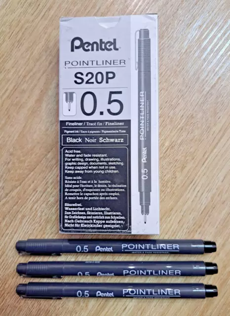 Feutre technique Pointliner, 0,8 mm, noir