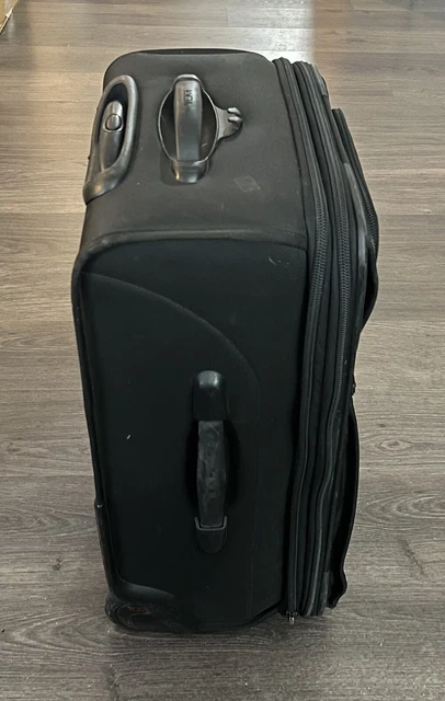 TUMI ALPHA Black Nylon Wheeled Carry-on Suitcase Business 22922DH Expandable 14