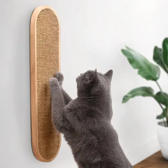 Wall Mounted Cat Scratcher - Indoor Cat Scratching Board Cat Vertical Cat Scratc