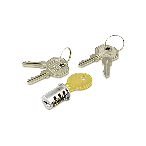 Alera Lock Core For Metal Pedestals Chrome Set KC501111