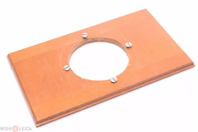 ✅ Lens Panel, Plate, Board Antique 15.2X8.9Cm Wood Derogy, Hermagis, Goerz?