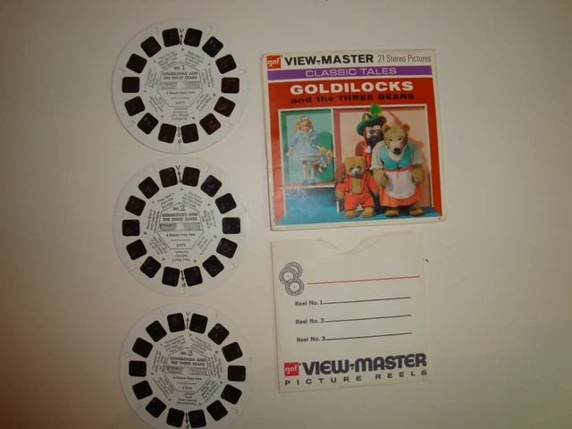 VTG VIEW MASTER Goldilocks and The Three Bears 3 Reel Set + $9.99 ...