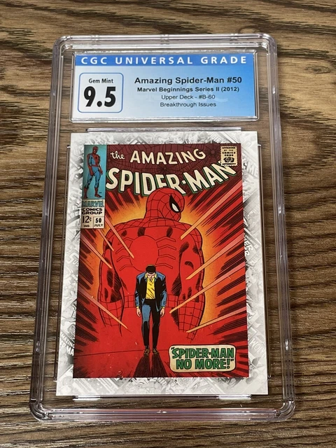 Marvel Beginnings Series 2 Breakthrough B-60 Amazing Spider-Man #50 CGC 9.5 1st