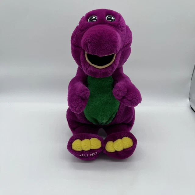 BARNEY 13& PLUSH Vintage 1992 Purple Dinosaur Stuffed Animal Toy Lyons