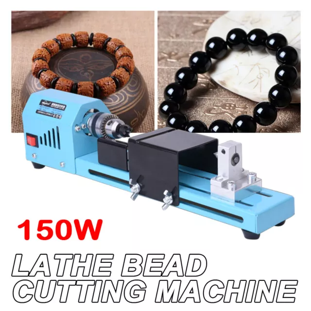 Mini Lathe Beads Polisher Machine Lathe Woodworking Craft Grinding 150w USA