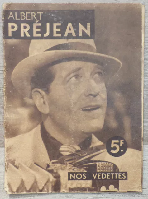 Nos Vedettes: Albert Préjean - Revue Cinéma Biographie - Hélio NEA 1944