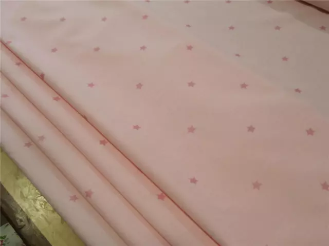 Made to Measure Laura Ashley Pink Stars Roman Blind. Size up to W120cm x D140cm.