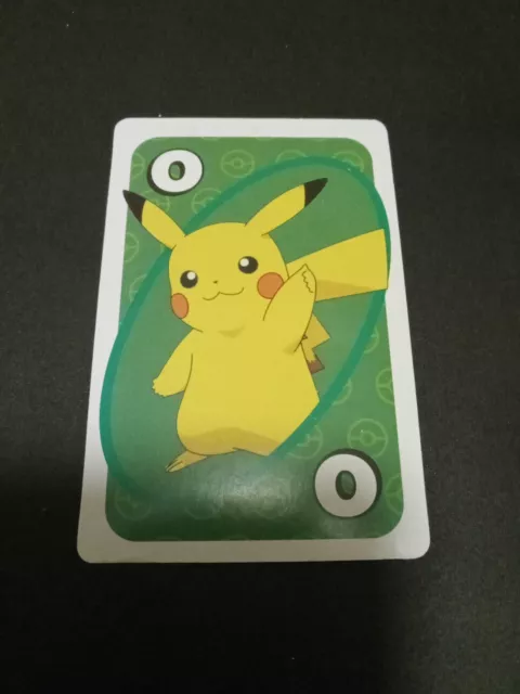 Pikachu Yellow #0 Pokemon Mattel Japanese UNO Card NM/MINT