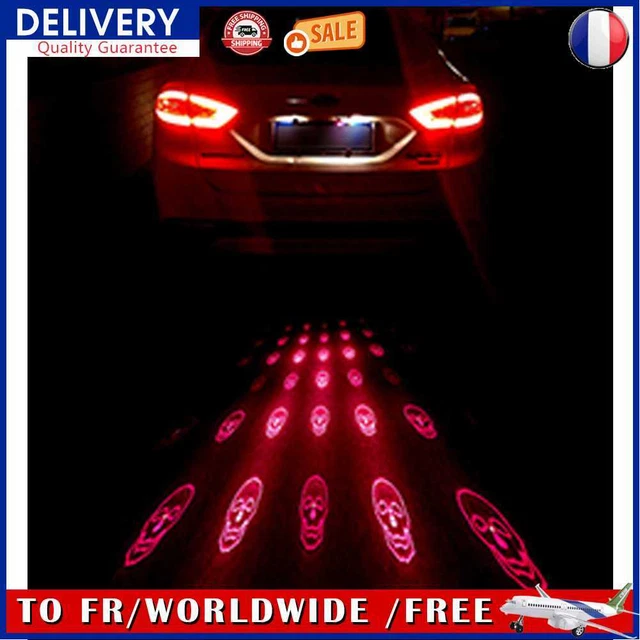 Motorcycle Car LED Fog Projector Lights Rear Anti-Collision Warning Lamp