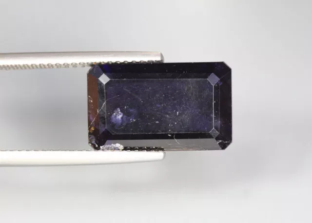 7.78"ct_"Untreated"_"Octagon"_"Purplish Blue"_"100 % Natural Iolite"_"SriLanka