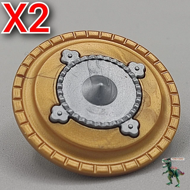Pièce Playmobil - Bouclier Rond Orange Pour Guerrier Arabe - Réf Spéciale 4691 - Occasion