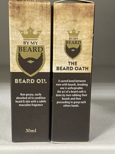 2 X By My Beard Oil Non Greasy With Masculine Fragrance 30ML Ideal Fathers Gift