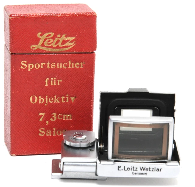 Leitz SAIOO 7.3cm Finder boxed for Leica Hektor 7.3cm very rare
