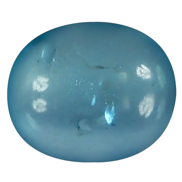 1.03 CT Ovale Cabochon Forme (7 X 6 MM ) Brésilien Paraiba Bleu Apatite Gemme