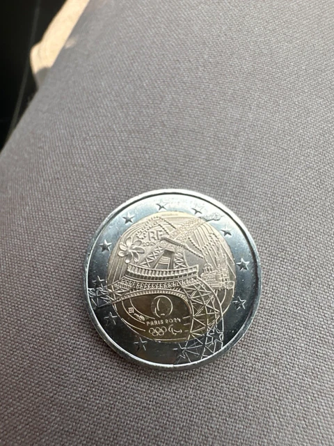 PIÈCE 2 EUROS jo 2024 JEUX OLYMPIQUES DE PARIS 2024 PIÈCE- Neuve EUR 6