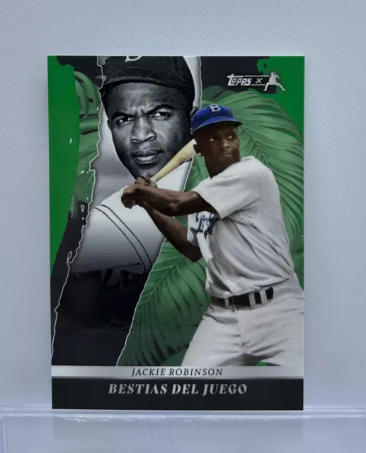 JACKIE ROBINSON 2022 Topps X Juan Soto organisé VERT d 70/75 exclusif