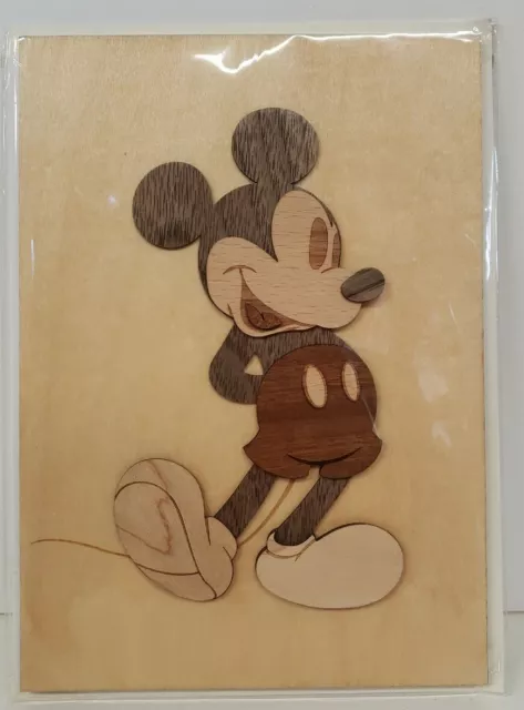 Papyrus Cards High Quality Disney WOODEN  Mickey Mouse Birthday Card (A)