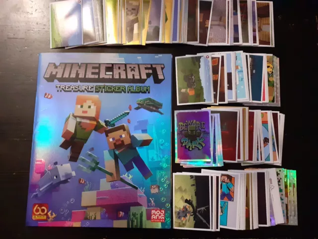 Album panini Minecraft Complet 256 images treasure sticker album