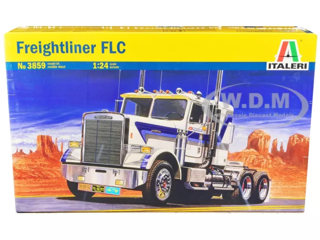 Skill 4 Model Kit Freightliner Flc Truck Tractor 1/24 Scale By Italeri 3859