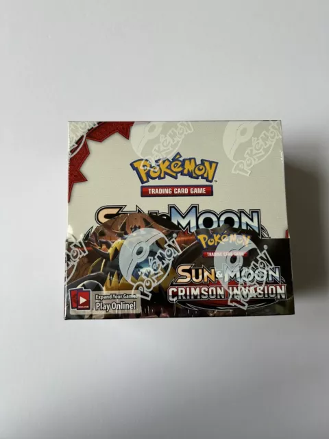 Pokemon Sun & Moon Crimson Invasion Booster Box (36 Packs) Sealed (#4)