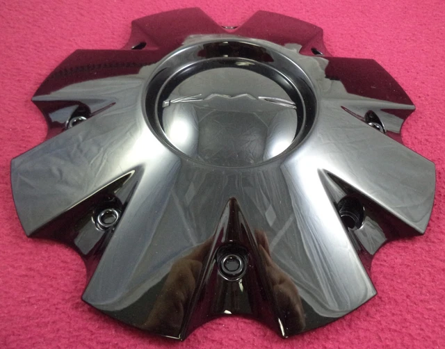 KMC Wheels Gloss Black Custom Wheel Center Cap # 841L210 / A0138 / LG0905-09 (1)